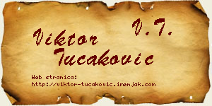 Viktor Tucaković vizit kartica